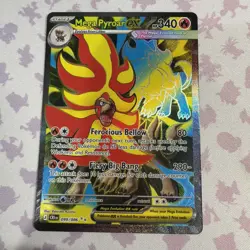 Pokemon Mega Pyroar ex 99/86 Full Art Double Ultra Rare Chaos Rising ME04 - Image 1