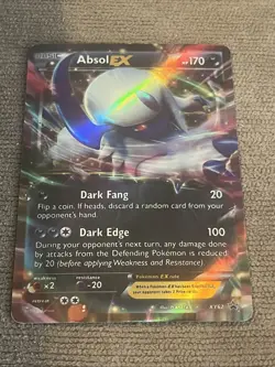 Pokemon TCG Absol EX XY62 XY Era Black Star Promo Card NM/M Condition - Image 1