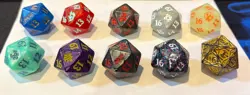 MTG Oversized Spindown Dice Lot (10) – Kaldheim + Mixed Sets – 30mm WotC - Image 1