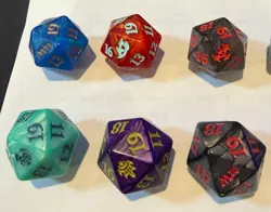 MTG Oversized Spindown Dice Lot (10) – Kaldheim + Mixed Sets – 30mm WotC - Image 2