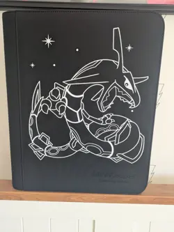 Mint Keeper Toploader 9 Pocket eXo-Tec Zip Binder- Black Pokemon Rayquaza - Image 1