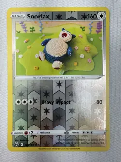 Snorlax 109/159 Reverse Holo Rare Pokemon TCG Crown Zenith NM - Image 1
