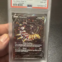 PSA 8 GIRATINA V 186 LOST ORIGIN ALT ART SWORD & SHIELD POKEMON NM- MINT - Image 3