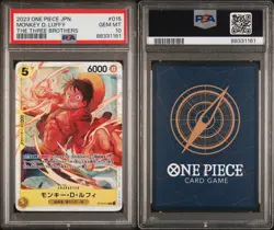 2024 One Piece TCG Monkey D Luffy ST13-015 SR Ultra Deck Three Brothers PSA 10 - Image 3