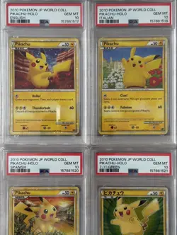 Japanese Pokemon Card Lot 9 Cards Pikachu - Image 2