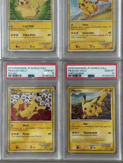 Japanese Pokemon Card Lot 9 Cards Pikachu - Image 4