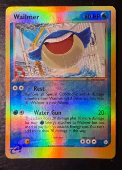 Wailmer 48/109 Ruby and Sapphire Reverse LP Holo Card - Image 1