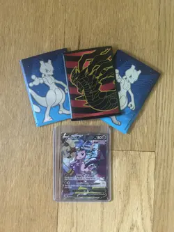 Pokemon Mew V-Card And 3 Mystery Packs - Image 1