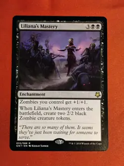 Liliana's Mastery - Game Night 032/068 Magic the Gathering - MTG Unplayed Mint+ - Image 1