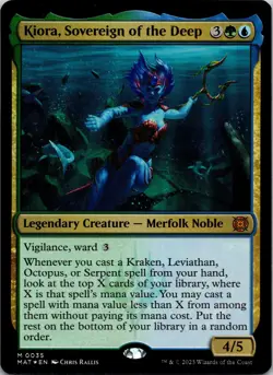 Kiora, Sovereign of the Deep 35 March of the Machine: The Aftermath mtg Foil NM - Image 1