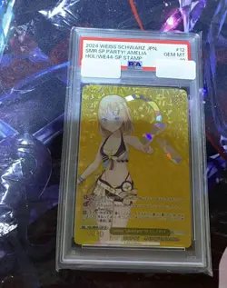 Weiss Schwarz Amelia 2024 Holo Trading Card GEM MT JPN SMR.SP - Image 1
