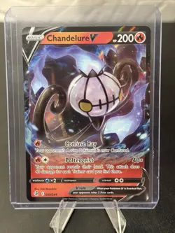 Pokemon TCG - Fusion Strike - Chandelure V Chandelure Holofoil Rare Holo 039/264 - Image 1