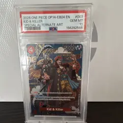One Piece Kid & Killer Rare Foil EN Alt Art PSA 10 - Image 1