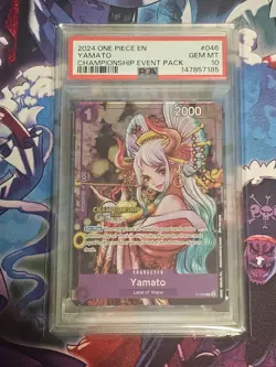PSA 10 Yamato (CS 2024 Event Pack) P-046 One Piece Championship Promo - Image 1