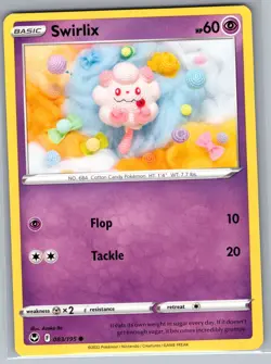 Swirlix 083/195 Non Holo SWSH12: Silver Tempest - Pokemon Card - NM - Image 1
