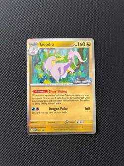 Goodra Chaos Rising Stamped Promo Pokemon Card - Image 1
