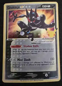Pokemon Greninja Gold Star SWSH144 Promo Celebrations NM Clean Card - Image 1
