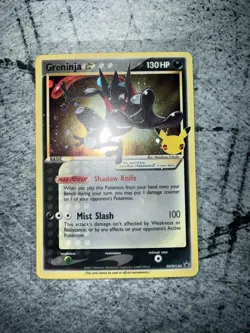 Greninja Gold Star SWSH144 Sword and Shield Promo Pokemon Card - Image 1