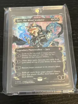 MTG Jace, the Mind Sculptor - Raised Foil - Borderless NM Commander Bloomburrow - Image 1