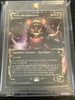 Vren, the Relentless (Borderless) (Raised Foil) Bloomburrow Foil MTG Card NM - Image 1