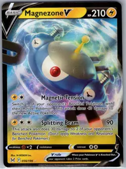 Magnezone V 056/196 SWSH11: Lost Origin - Pokemon Card - NM - Image 1