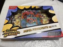 Pokemon TCG Mega Evolution Ascended Heroes Mega Feraligatr ex Box Sealed New - Image 1
