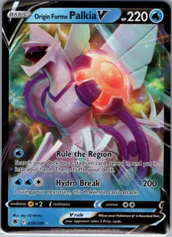 Origin Forme Palkia V 039/189 SWSH10: Astral Radiance - Pokemon Card - NM - Image 1