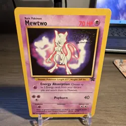 Pokemon Mewtwo Base Set 010/102 Holo Rare ENG 1999 HP 60 Basic Psychic - Image 1