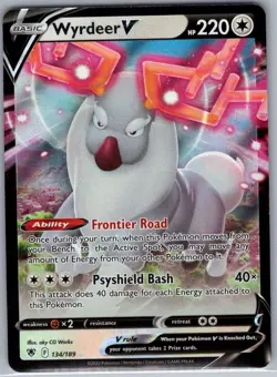 Wyrdeer V 134/189 SWSH10: Astral Radiance - Pokemon Card - NM - Image 1