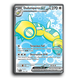 Dudunsparce ex 178/159 Ultra Rare Journey Together Pokemon NM - Image 1