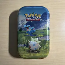 Pokemon Empty Tin Ascended Heroes Featuring Totodile & Togepi No Packs/Sticker - Image 1