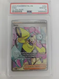 Pokemon Scarlet & Violet Paldea Evolved Iono #254/193 2023 PSA 10 - Image 1