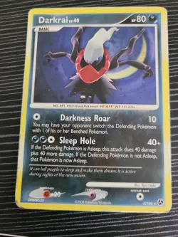 Pokemon Darkrai Rare Holo Shining Darkness DPBP#530 Damaged - Image 1