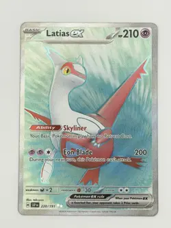 Latias ex 220/191 Surging Sparks Full Art Ultra Rare Holo Pokemon TCG NM - Image 1