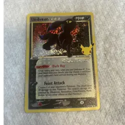 Pokemon Celebrations! 25th anniversary gold star Umbreon - Image 1