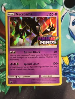 Necrozma Prerelease Staff SM204 Sm Holo Black Star Promo Sun & Moon Pokemon - Image 2