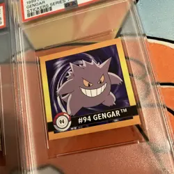 PSA 8 Lot - 1999 POKEMON STICKERS SERIES 1 RARE GOLD STICKERS GENGAR G02 & 94 - Image 3