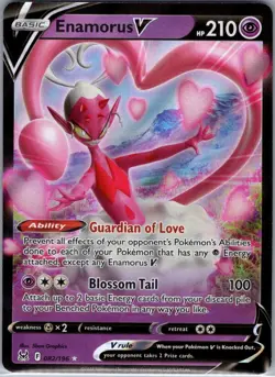 Enamorus V 082/196 SWSH11: Lost Origin - Pokemon Card - NM - Image 1