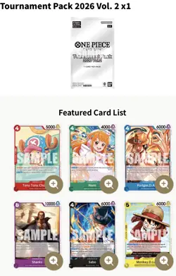 One Piece Trading Card Game Store Tournament Kit 2026 Vol 2 English OPENED - Image 5