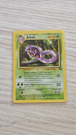 Arbok 31/62 Fossil Pokemon Card - Image 1