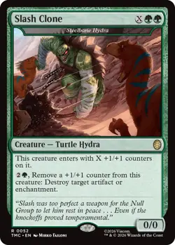 x1 Slash Clone - Steelbane Hydra R MTG Commander: Teenage Mutant Ninja Turtles M - Image 1