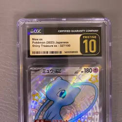 Mew ex 327/190 SSR Shiny Treasure ex Japanese CGC Pristine 10 Pokemon - Image 2