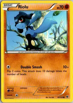Riolu Pokemon Fates Collide 45/124 LP - Image 1