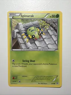 Spinatk 5/98 XY Ancient Origins Pokemon 2015 TCG Card Nm - Image 1