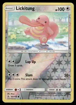 Lickitung 102/156 Common Ultra Prism Pokemon Reverse Holo Near Mint - Image 1