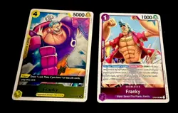 One Piece TCG Karten Set Franky X.Drake Holo EN NM - Image 1