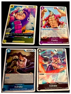 One Piece TCG Karten Set Franky X.Drake Holo EN NM - Image 2