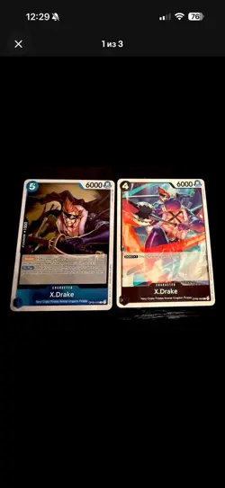 One Piece TCG Karten Set Franky X.Drake Holo EN NM - Image 3