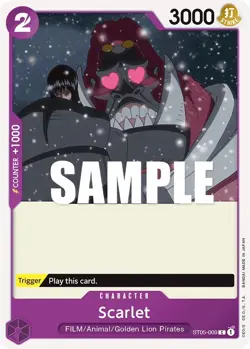 Scarlet - ST05-009 - One Piece Card Game - Starter Deck-One Piece Film Edition - Image 1