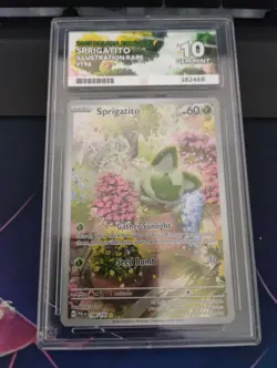 Sprigatito 196/193 English Graded Pokemon Card/Slab - ACE Gem Mint 10 - Image 1